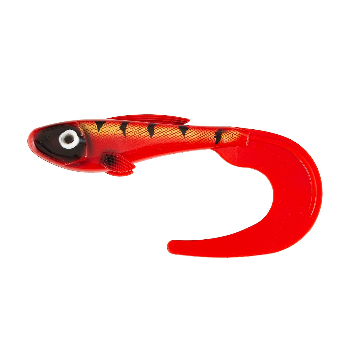 Abu Garcia Beast Curl Tail 21cm 93,7g 2 stk Red Tiger - Billede 2