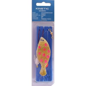 Kinetic Sabiki Jay Flounder Inline Rig-Glow/Pink Dots-60 gr.