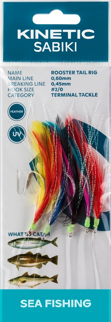 Kinetic Sabiki Rooster Tail Rig #2/0 - Billede 2