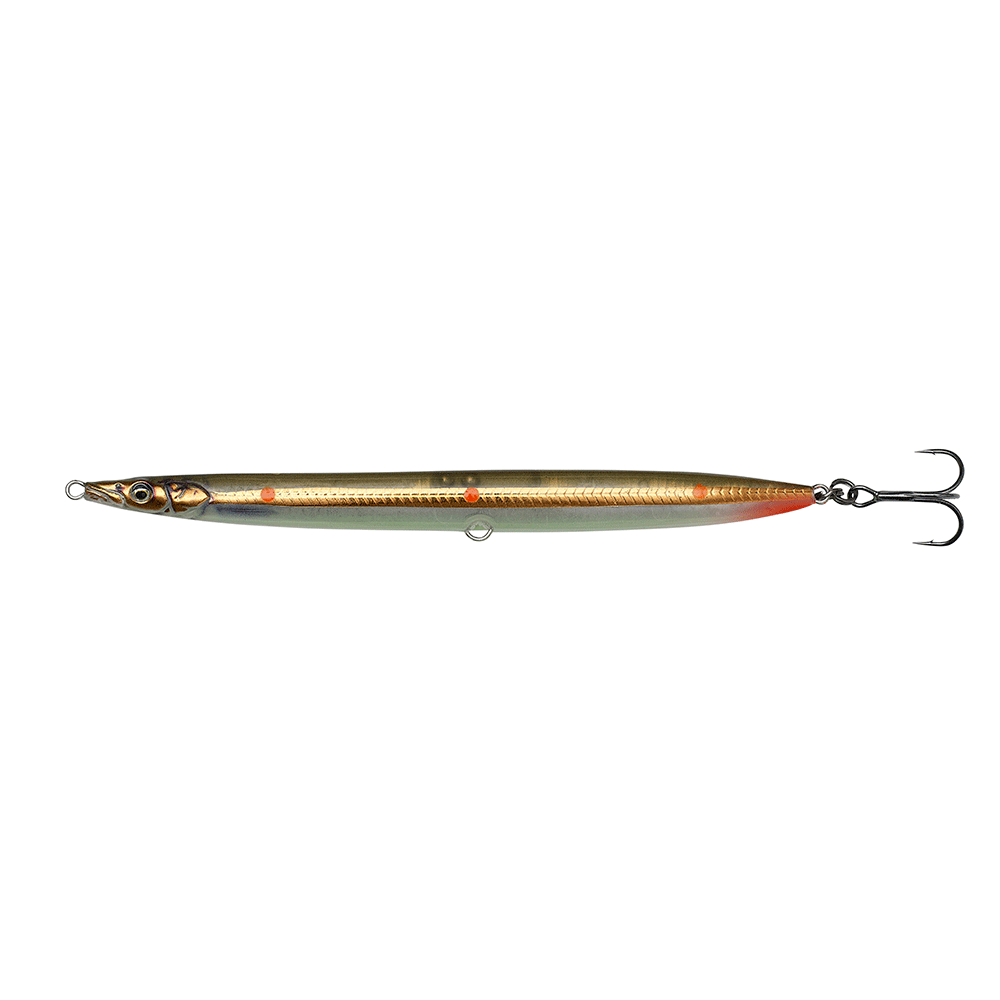 Savage Gear Sandeel Pencil Hotspot 12,5cm – 19gr Sandeel Copper Orange Dots – Wobler