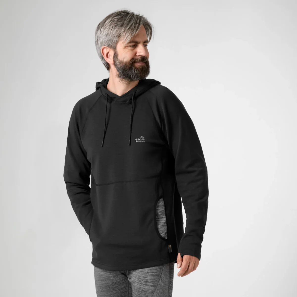 WizWool 335 Hoodie Sort - Billede 3
