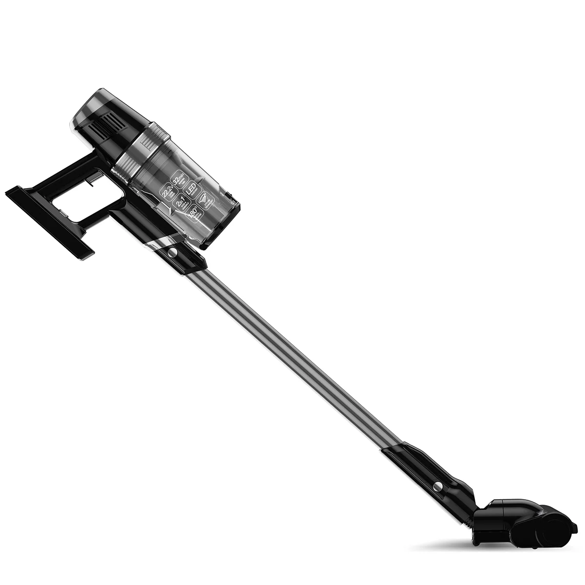 TurboTronic CF7 ledningsfri stangstøvsuger med håndholdt støvsuger - sort/sølv - Billede 8